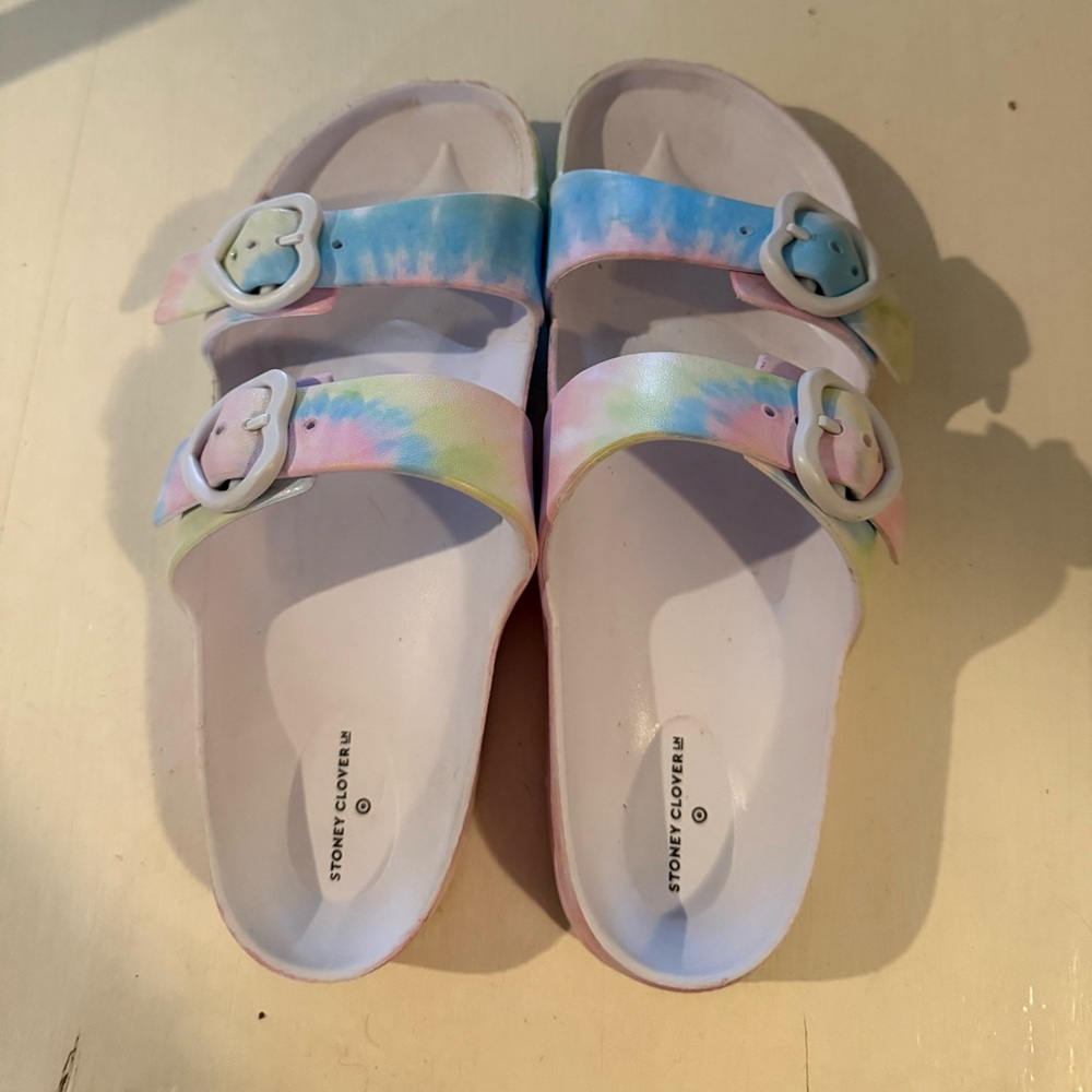 Stoney Clocer lane x target tie dye slides